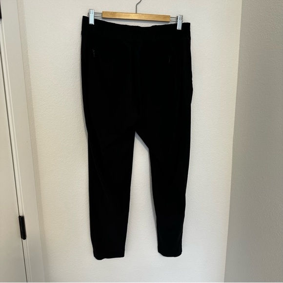 Athleta Brooklyn Ankle Pants Solid Black Side Ribbed Panel Size 8 Women’s - Picture 9 of 12
